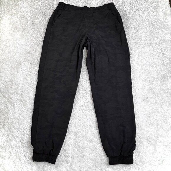 Athleta Brookyln Textured Lined Jogger Black Camo 12 - Picture 2 of 10